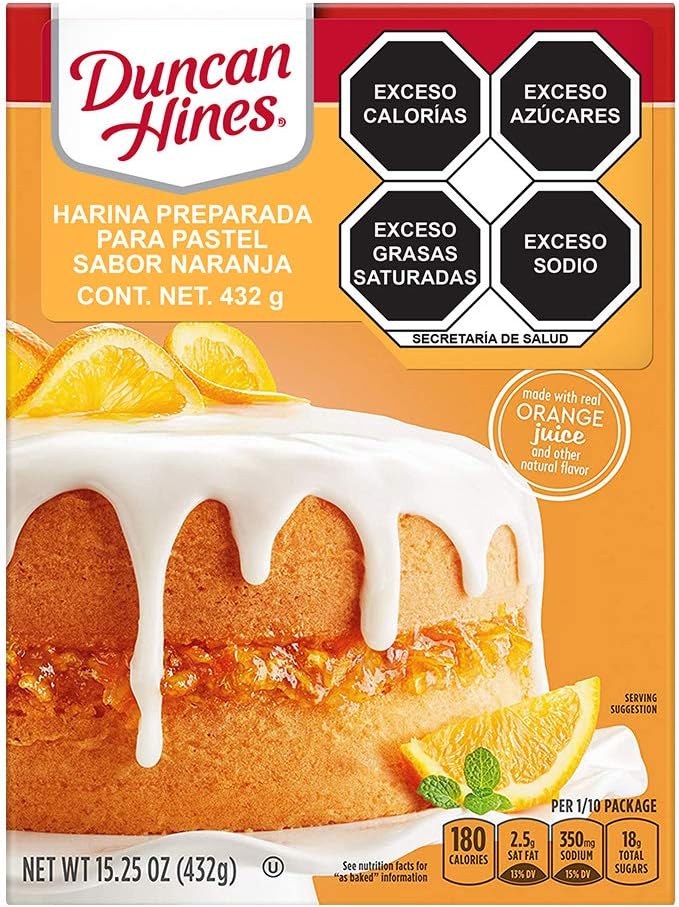 Duncan Hines Orange Supreme Flavored Cake Mix, 15.25 oz.