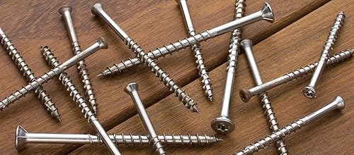 Miniatura 12 de Simpson Strong-Tie S10300WPB - Tornillo de acero inoxidable DWP para madera, 10 x 3 pulgadas, T-25, cabeza plana, tipo 305 (1750-cantidad)