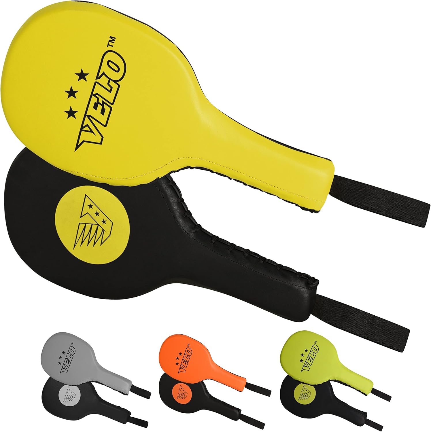 VELO Taekwondo Kick Pad Microfiber Leather Double Kicking Durable Strike Pads Kickboxing Training Combat Sports Karate Target