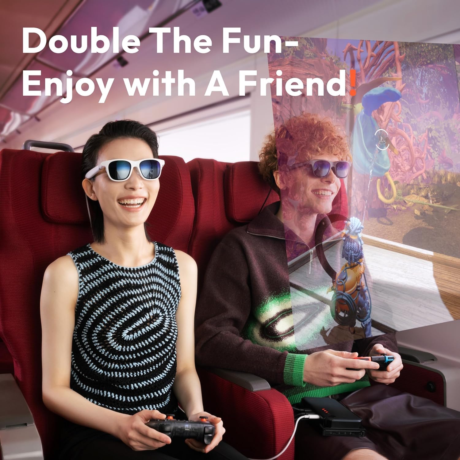 VITURE Luma Xr-Brille & Pro Mobile Dock, Erstes Immersives Xr FÜR Switch 2, Co-Op Streaming, Laden Beim Spielen, Kompatibel Mit Switch, Handhelds, Fire Tv, Neckband, Hdmi/USB-C