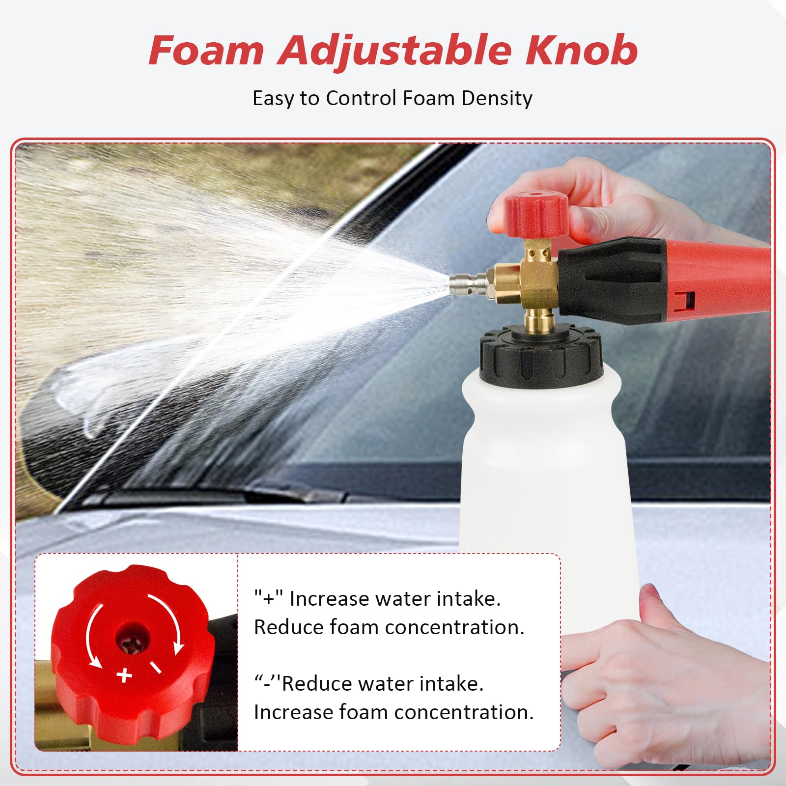 Canon à Mousse Kit de Lavage de Voiture 3000 PSI