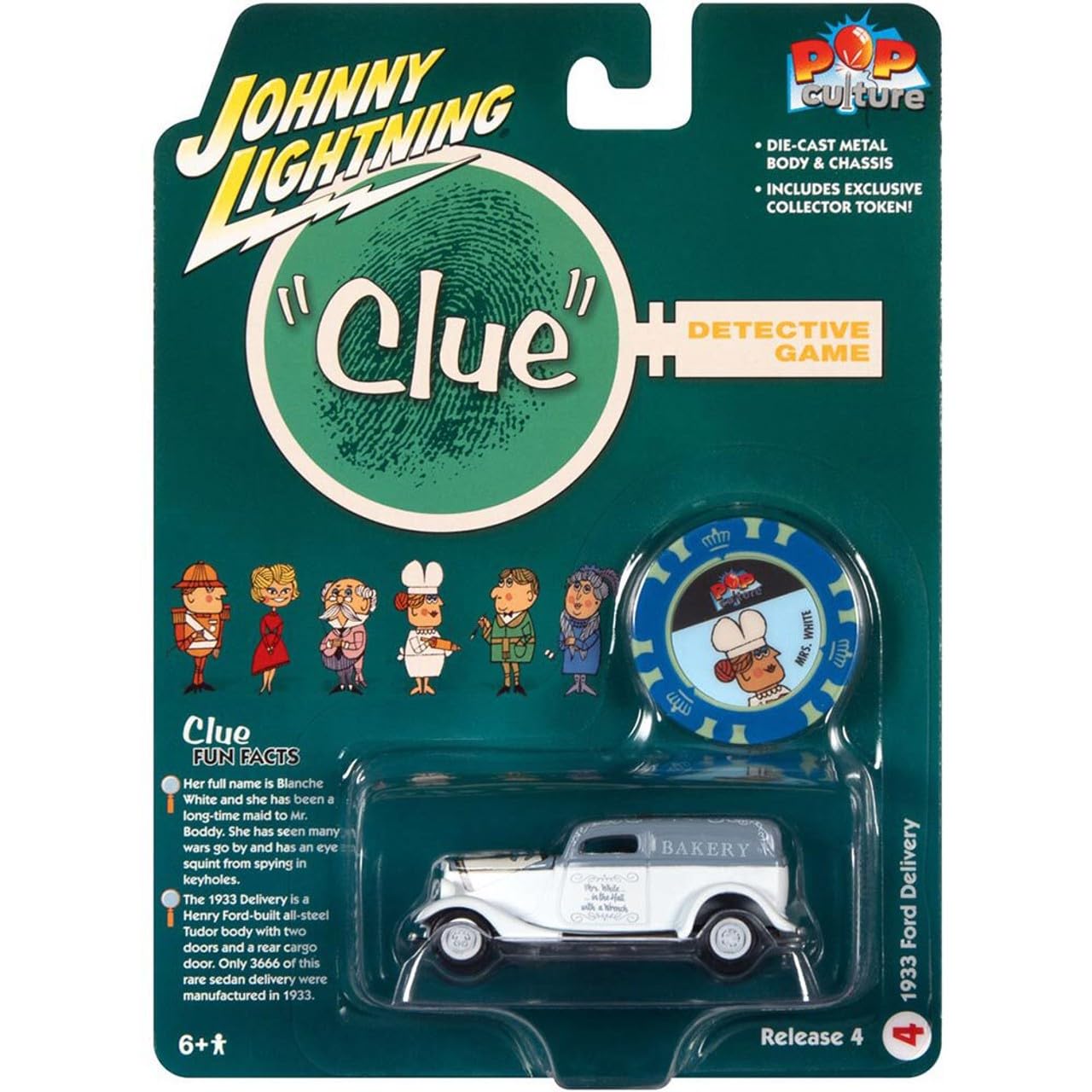 MINIATURA 1/64 JOHNNY LIGHTNING 1933 FORD DELIVERY - VINTAGE CLUE