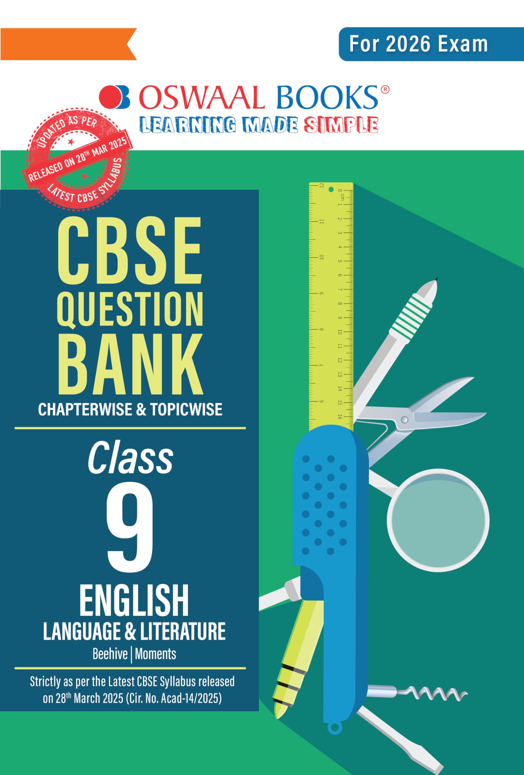 Oswaal CBSE Question Bank Class 9 English Language & Literature For 2026 Exam