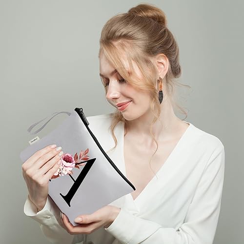 Vista 600 de Vavabox A-Z - Bolsa de maquillaje personalizada, regalos de cumpleaños para mujeres y madres, regalos para mejores amigas, bolsa de cosméticos