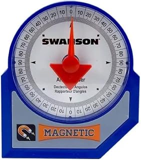 Swanson Tool AF006M Magnetic Angle Finder - Strong Ceramic Magnet, Precise 0-90° Readings for Pipes & Layout