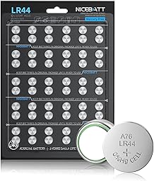 LR44 Batteries 60 Pack, AG13 L1154F 357 303 SR44 A76 Premium Alkaline 1.5V Button Coin Cell Battery