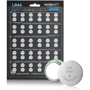 LR44 Button Cell Batteries AG13 L1154F 357 303 SR44 A76 1.5 V Alkaline Battery Pack of 60