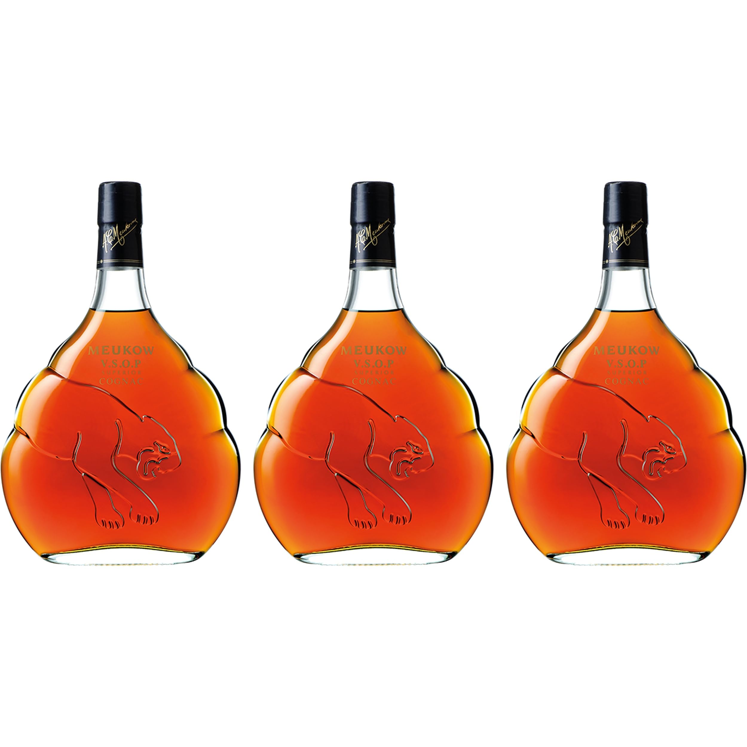 A.C Meukow VSOP Cognac Frankreich inkl. FeinWert E-Book (3 x 0.7 l)