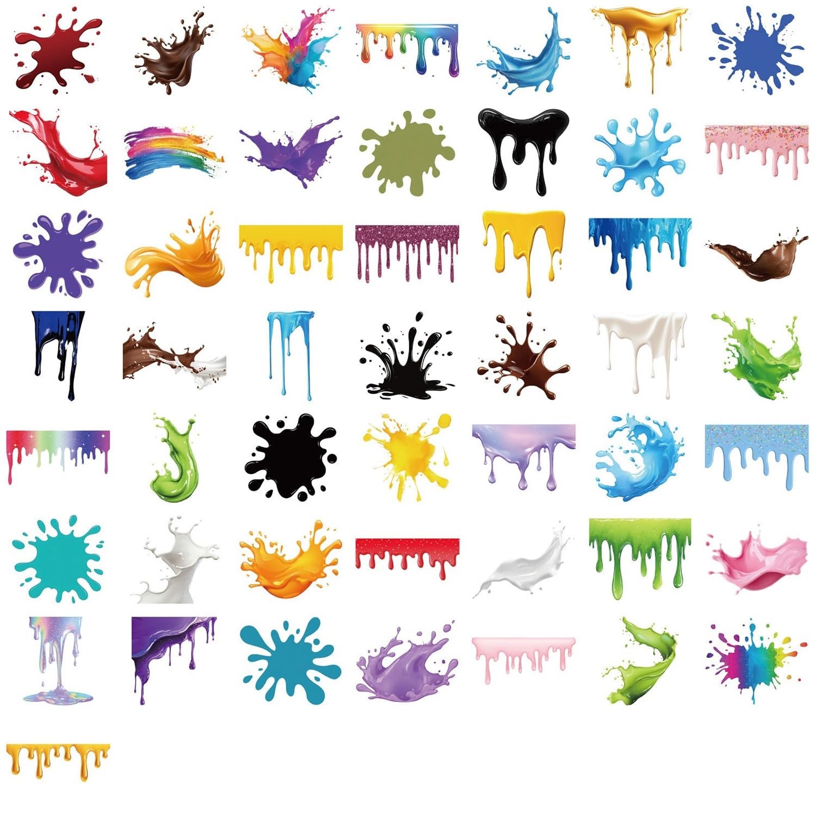 FGLFPXI 50-Pack Stickers Waterproof Stickers for Water Cup Guitar Notebook Student Stationery