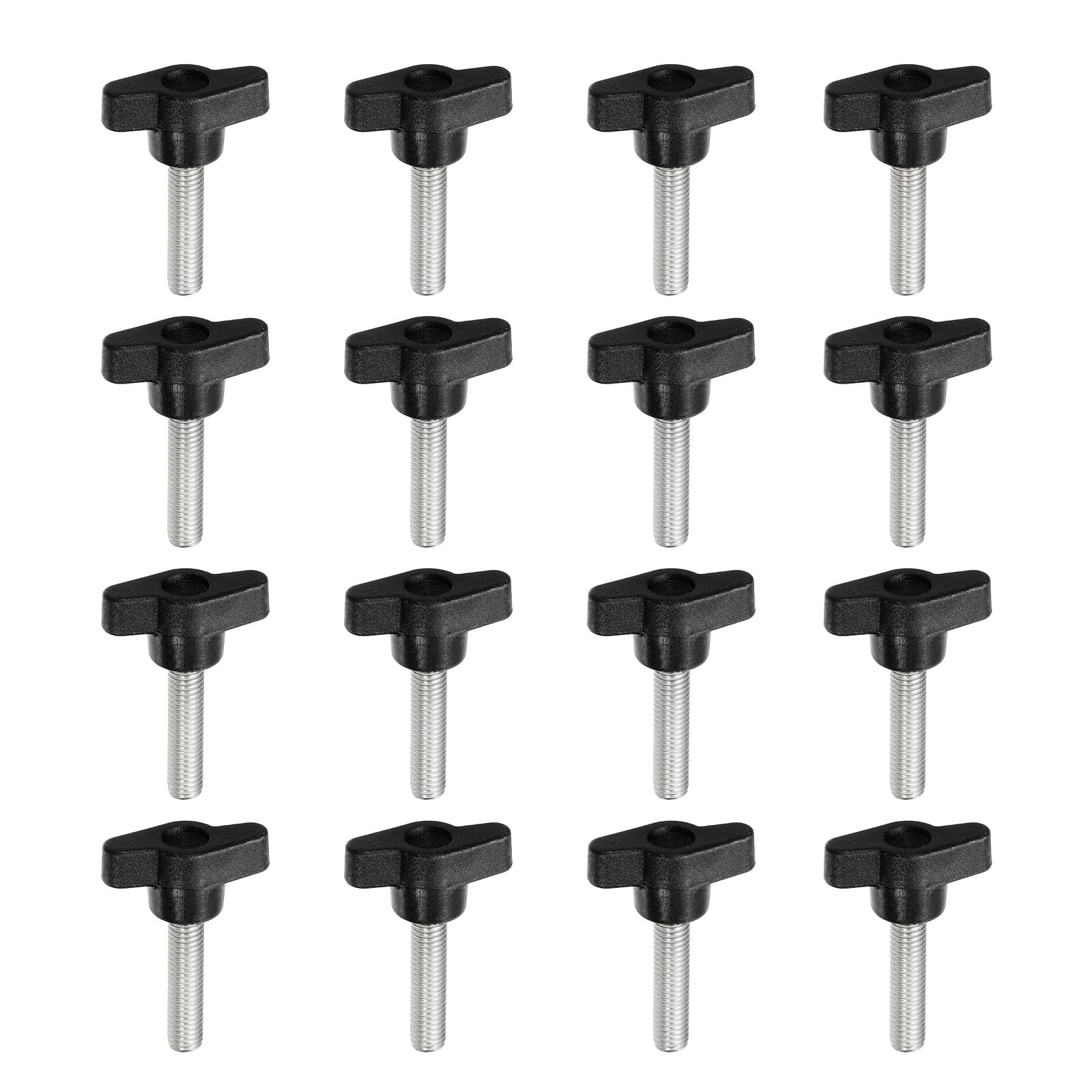 YELARXI Z- Shaped Thumb Screws 304 Stainless Steel Tee Wing Knobs Screws Clamping t Head