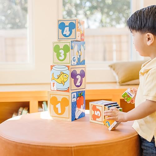 Miniatura 7 de Melissa & Doug Disney Mickey Mouse ABC-123 Bloques de anidación y apilamiento