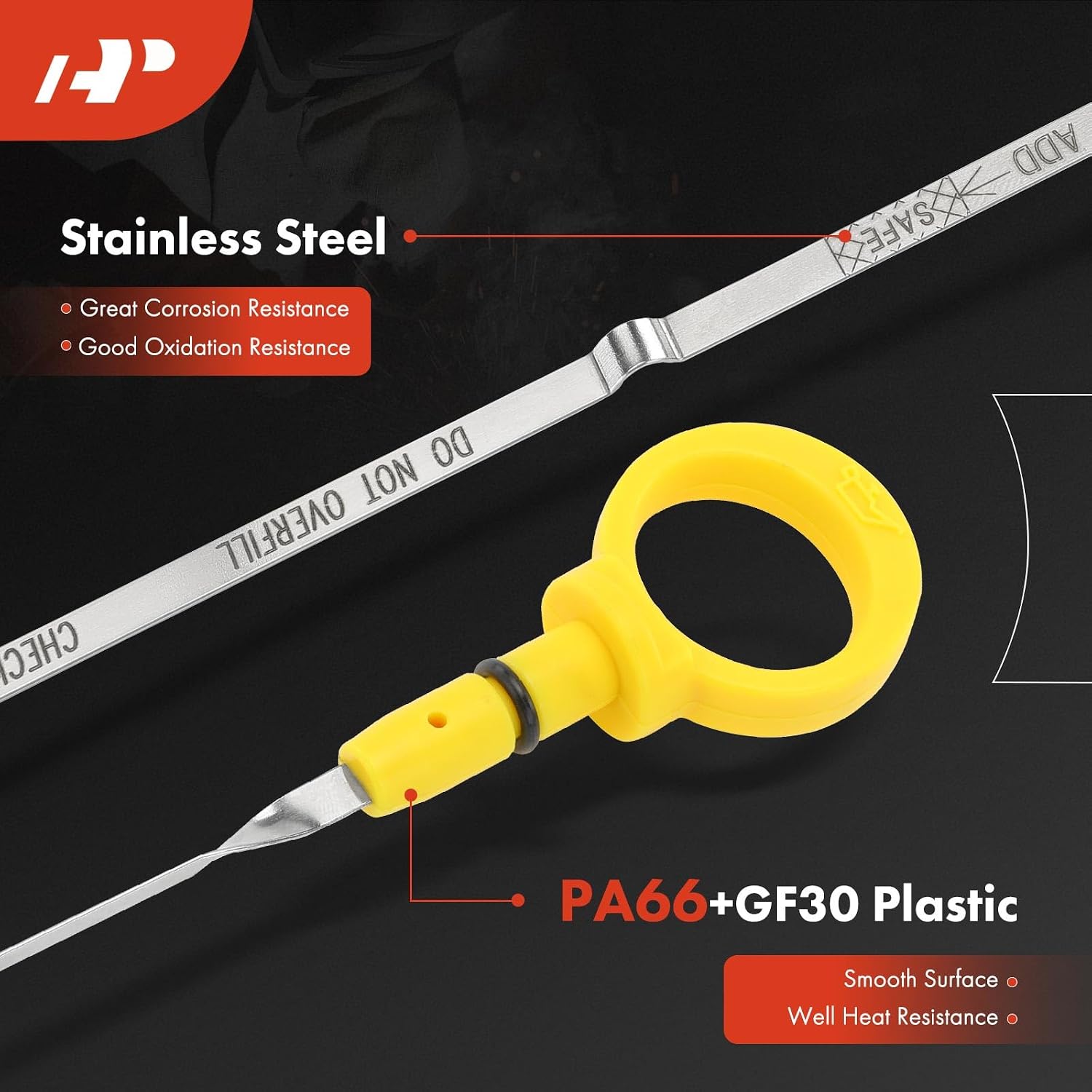 A-Premium V8 5.7L Engine Oil Dipstick Compatible with Dodge Charger 2006-2008, Magnum 2005-2008 & Chrysler 300 2005-2008, RWD Only, Engine Oil Measuring Rod Dip Stick