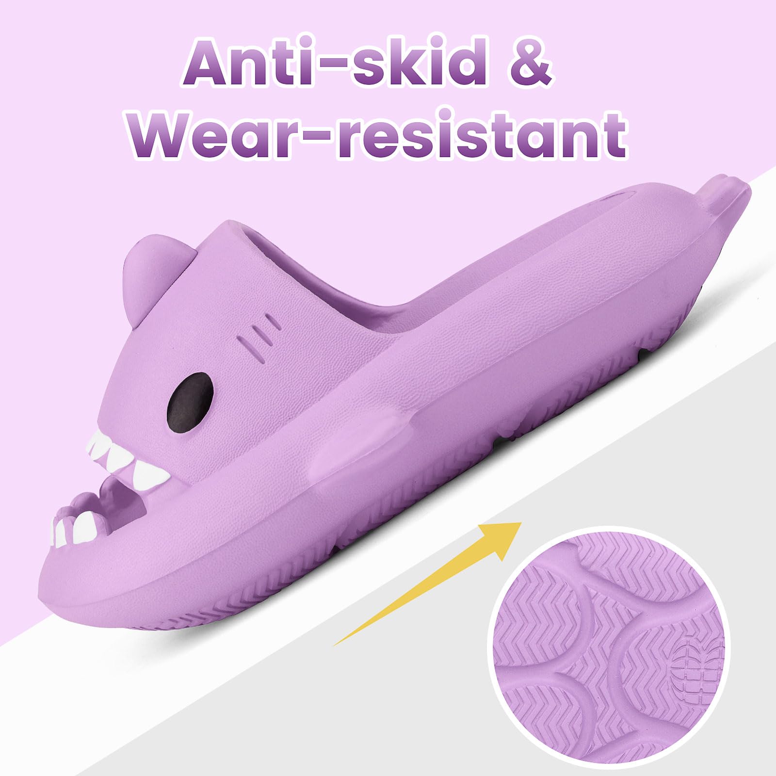 Chanclas Tiburón Antideslizantes para Niñas - Sandalias de Playa y Piscina