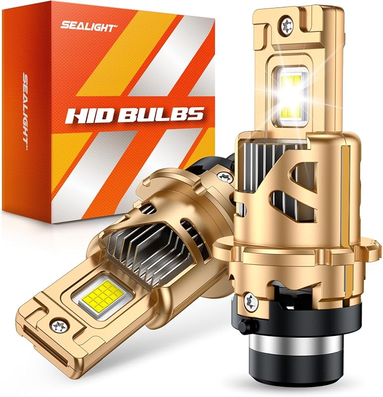 Lâmpadas D2S SEALIGHT Xenon 6500K para farol dianteiro – 2 unidades