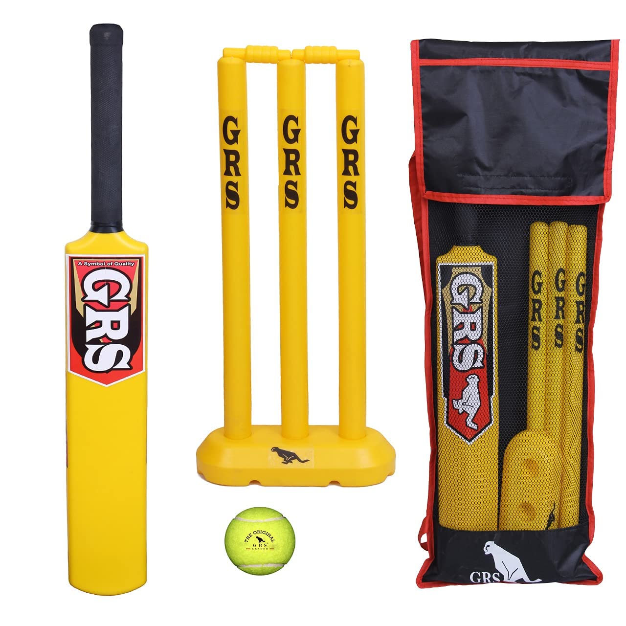 GRS® Boom Kids Zone Cricket Kit (Kit Include 1 Bag, 1 Heavy & Strong Plastic Bat, 1 Heavy & StrongPlastic Wicket Set, 1 Tennis Ball) Size as Selected (Size 1 for Age Group 4-5 Years Kids) (B0C6J4PJJ1) Amazon Price History, Amazon Price Tracker