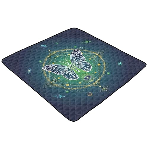 Miniatura 2 de Butterfly Large Non-Slip Baby Gym & Activity Mat for Floor 1-Piecing Newborns Kicking Mat for Baby Kids Toddlers Infants, 50'' x 50''