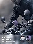 Lamicall Support de téléphone de moto - [C'est une caméra amicale] [1s Serrure] Porte-phone de vélo Poignée, Scooter de vélo Clip de téléphone, pour iPhone 14 15 16 17 Pro Max Plus, Téléphone large de 2,4 ~ 3,54 po, panier de golf