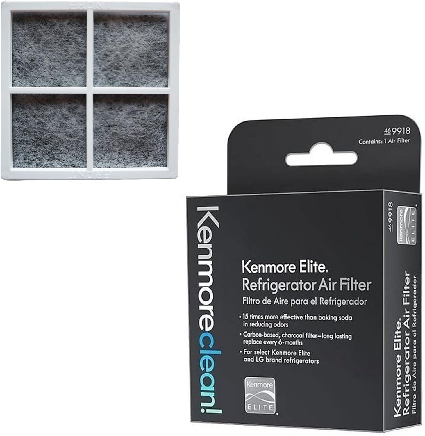 What's Up? 469918 KENMORE Elite 1pk Refrigerator Air Filter Replacement Part Replaces ADQ73214402, ADQ73214404, ADQ73214405, ADQ73214406, ADQ73214408
