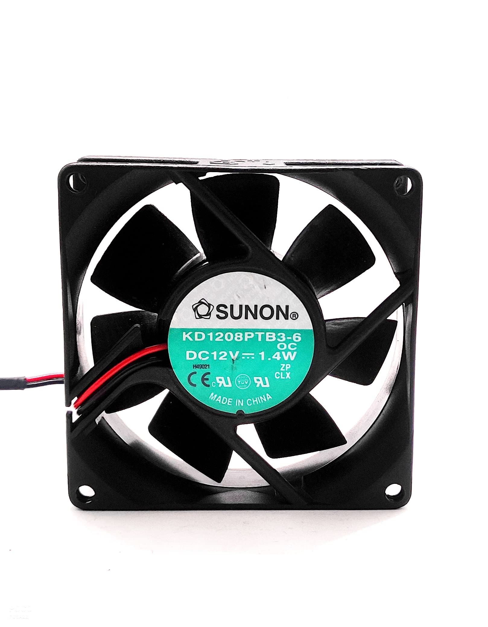 PGSA2Z Sunon KD1208PTB3-6 Size 80 * 80 * 25mm DC12V 1.4W 2500 RPM Brushless Air Cooling Fan