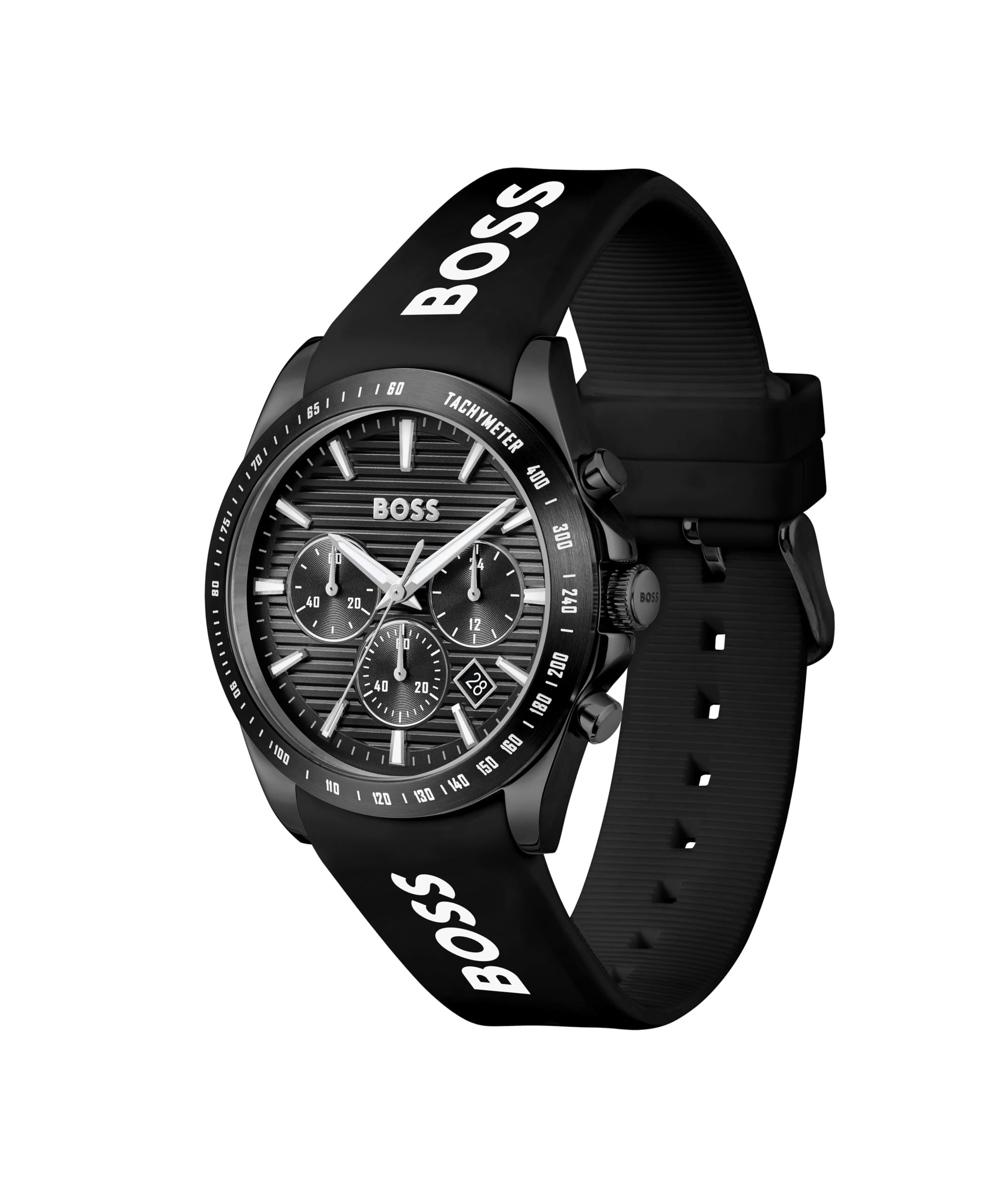 BOSS Chronograph Quarz Uhr für Herren Kollektion Strike Chrono mit Edelstahl- oder Silikonband