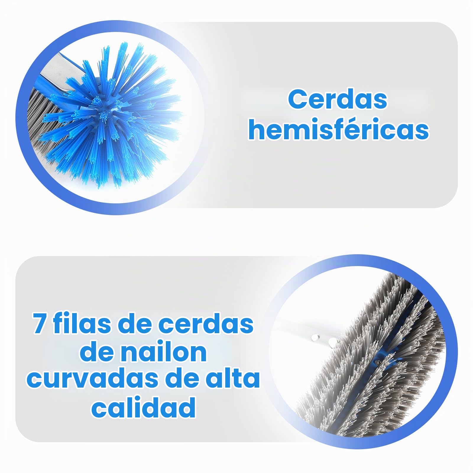 LALAGO Cepillo Piscina, Cepillo de Limpieza de Piscina, con Mango de Aluminio, Cepillo de Limpieza, Cepillo para Limpiar Fondo, Cepillo de Pared para Pared y Suelo de Piscina