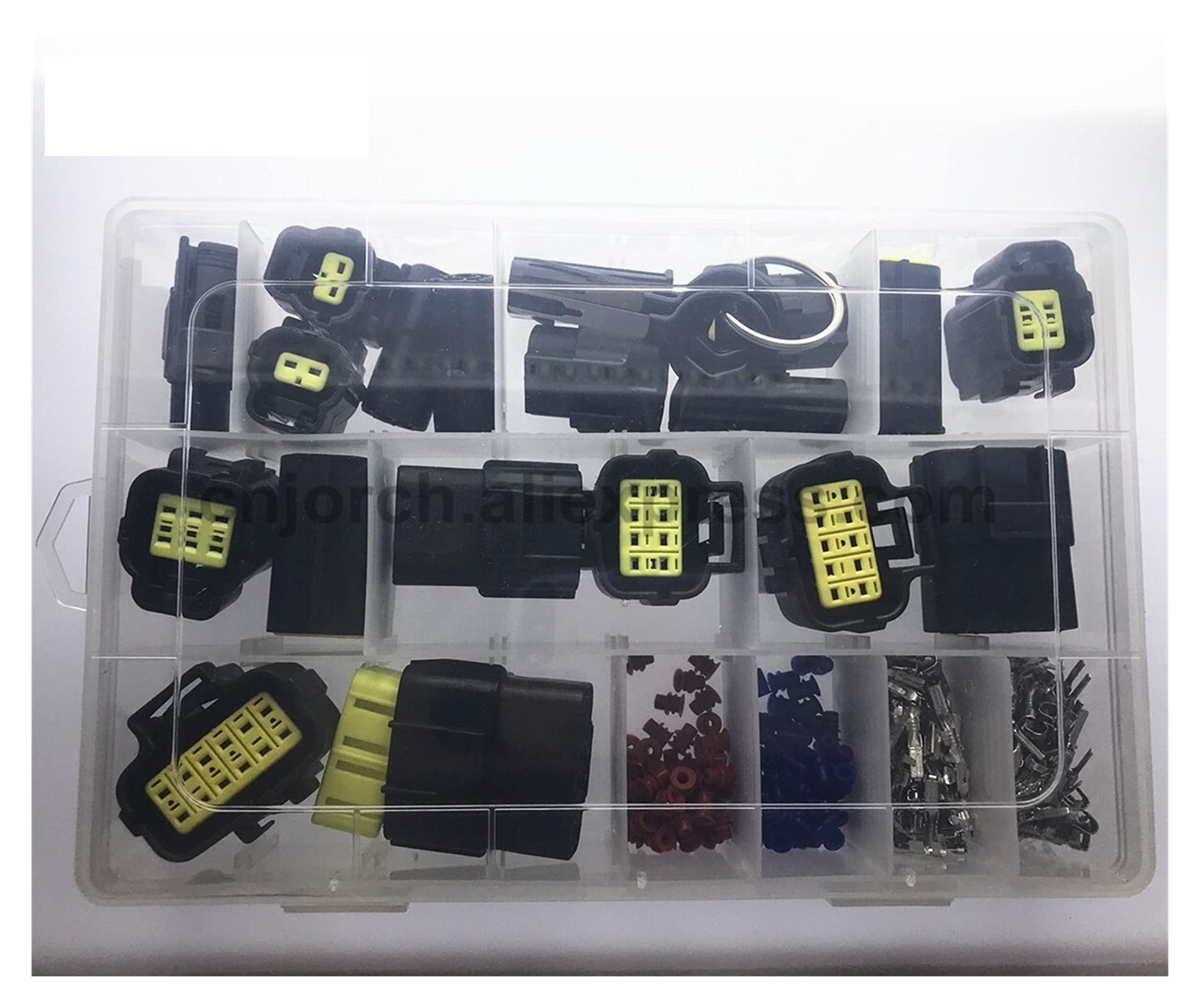 Sky City 226 Pezzi 1.8mm. AMP. Il connettore del Cavo Elettrico della Spina Impermeabile del Tyco Consente i Kit con terminale a crimpare e guarnizioni in Gomma (Package : 3 Sets)