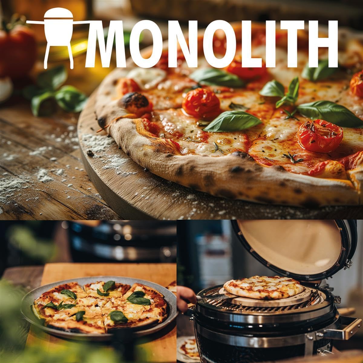 Monolith Pizzastein Backstein Classic und LeCHEF Ø 38 cm 101008