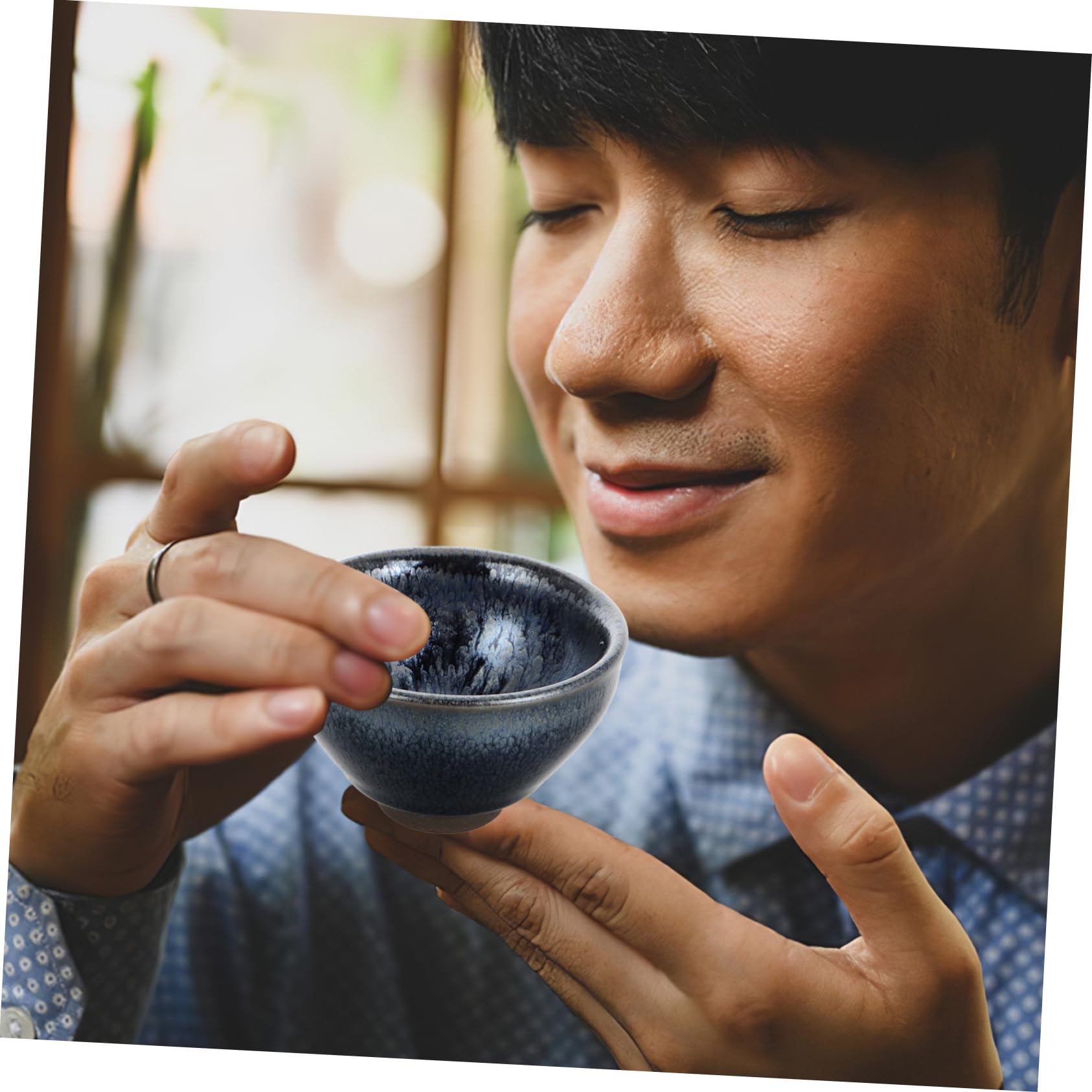 Hemobllo Jianzhan-teetasse aus Porzellan Chinesische im Retro-stil Zierliche Keramik-teetasse mit Deckel Asiatische Teetasse für Tee-liebhaber