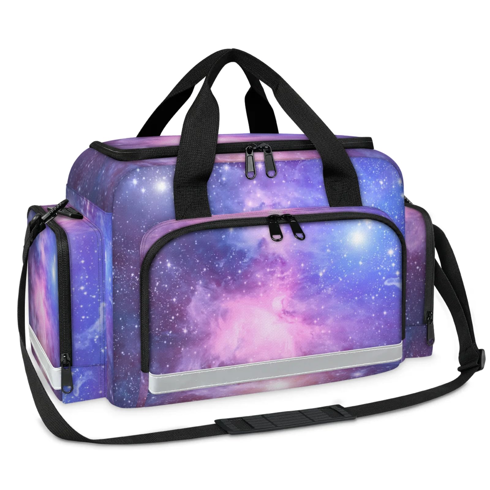 GzLeyigou First Aid Bags Empty, Colorful Sky Emergency Bag First Aid Kit Multiple Compartment Kit Carrier On Call Trauma Bag For Paramedics Emergency Medical Supplies Kit