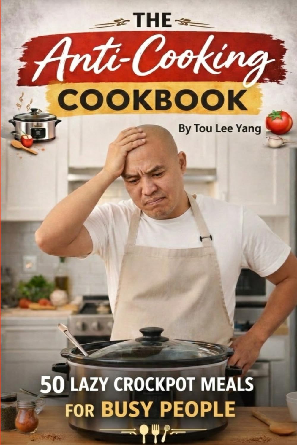 The Anti-Cooking Cookbook: 50 Lazy Crockpot Meals for Busy People + 5 No-Bake Desserts