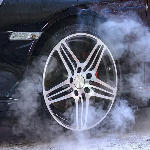 Miniatura 2 de X AUTOHAUX 2.362 in Dia 5 Clips Rueda de Coche Neumático Llanta Llanta Central Hub Tapas Base Negro 4 Pcs