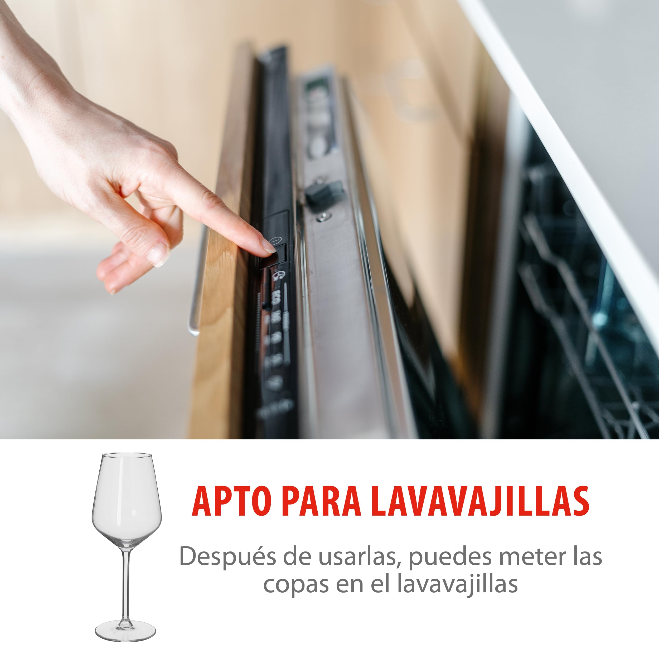 Alpina Copas de Vino Blanco 6 Piezas 37cl Vidrio Transparente