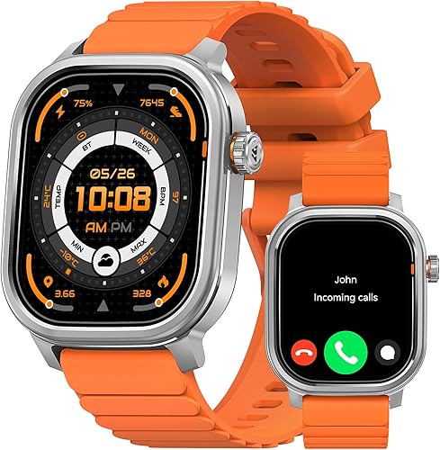 Miniatura 9 de KOSPET Pulse - Relojes inteligentes para hombre, llamadas y respuesta Bluetooth, duración de la batería de 25 días, AMOLED de 1.96 pulgadas, Negro