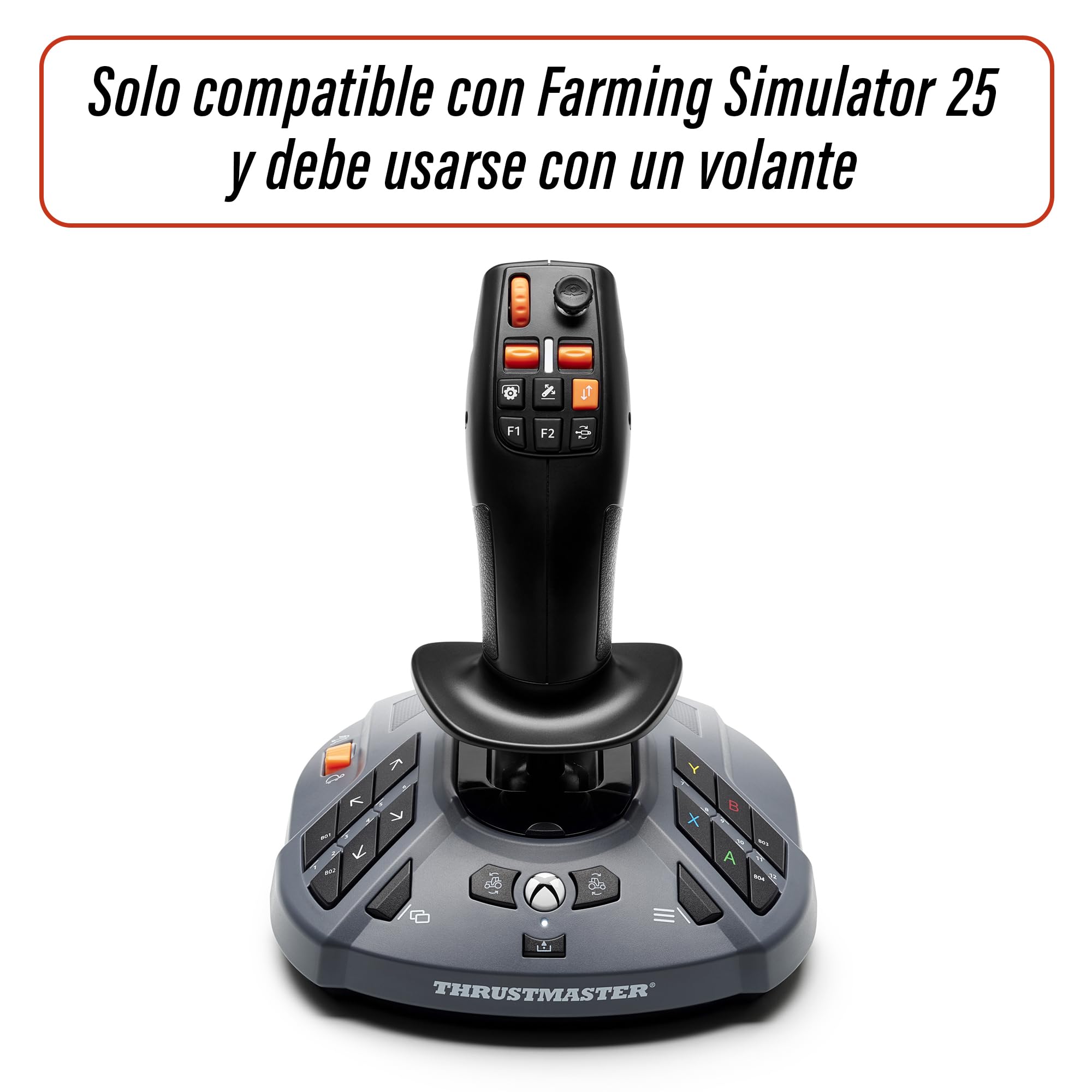 Thrustmaster SimTask FarmStick - Joystick para Simulación Agrícola y Maquinaria Pesada para Xbox Series X|S y PC (33 Botones de Acción, Control de Brazos Hidráulicos, Licencia Oficial) Negro