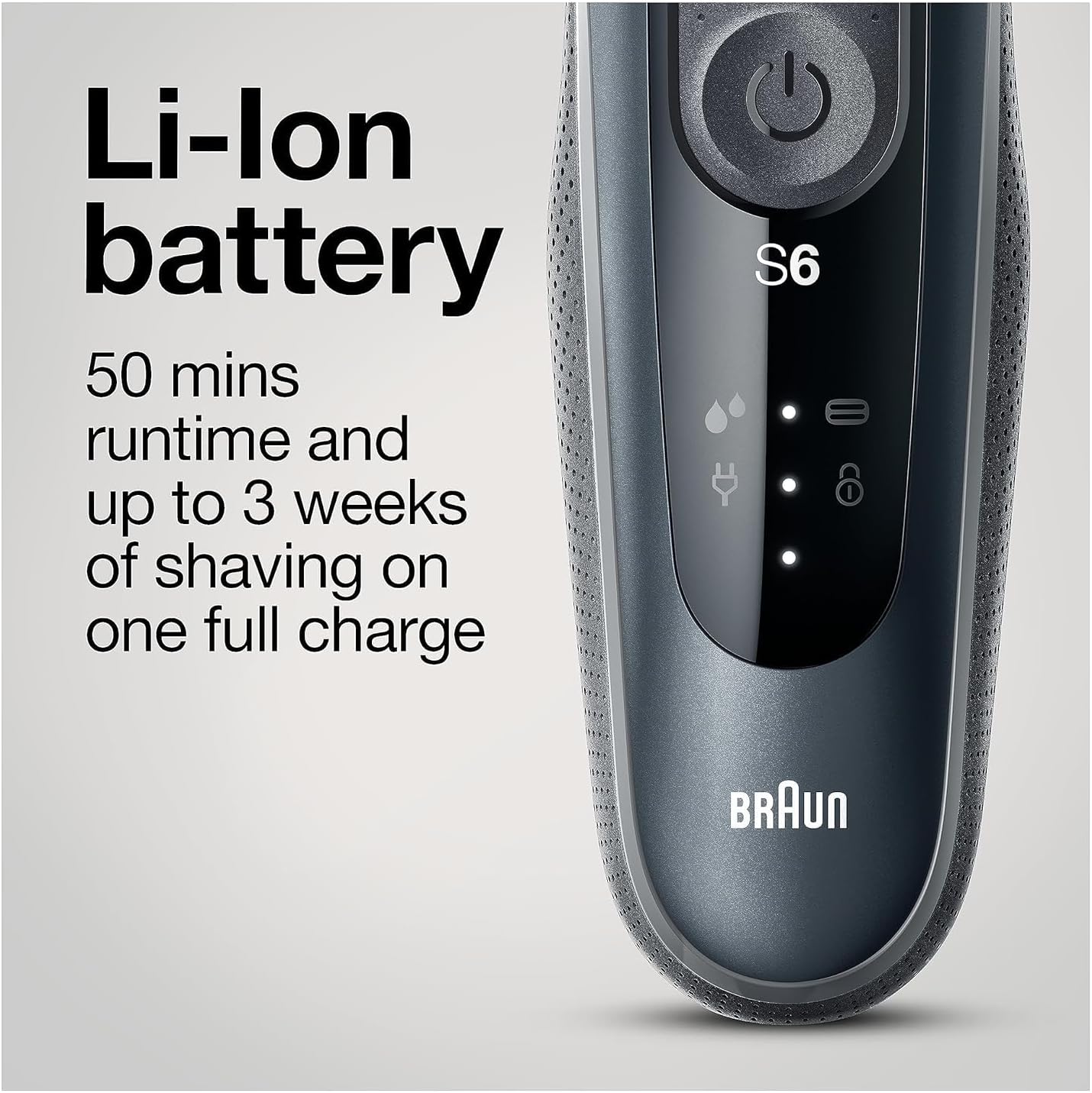 Braun Series 6 6046cs Electric Razor for Men, Wet & Dry, Electric Razor, Rechargeable, Cordless Foil Shaver with Charging Stand, Travel Case and Precision Trimmer, Black - Image 6