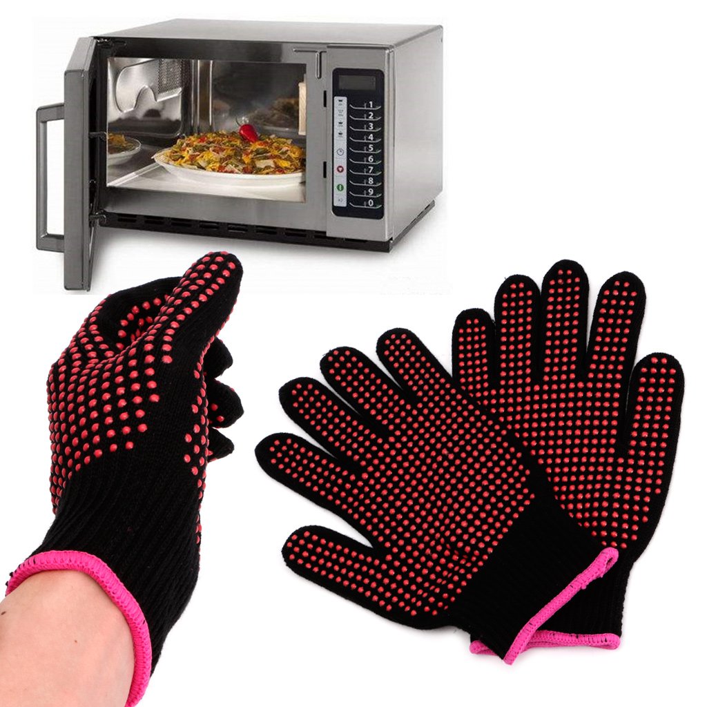 1 Pc Hair Straightener Curling Tong Hairdressing Heat Resistant Finger Gloves
