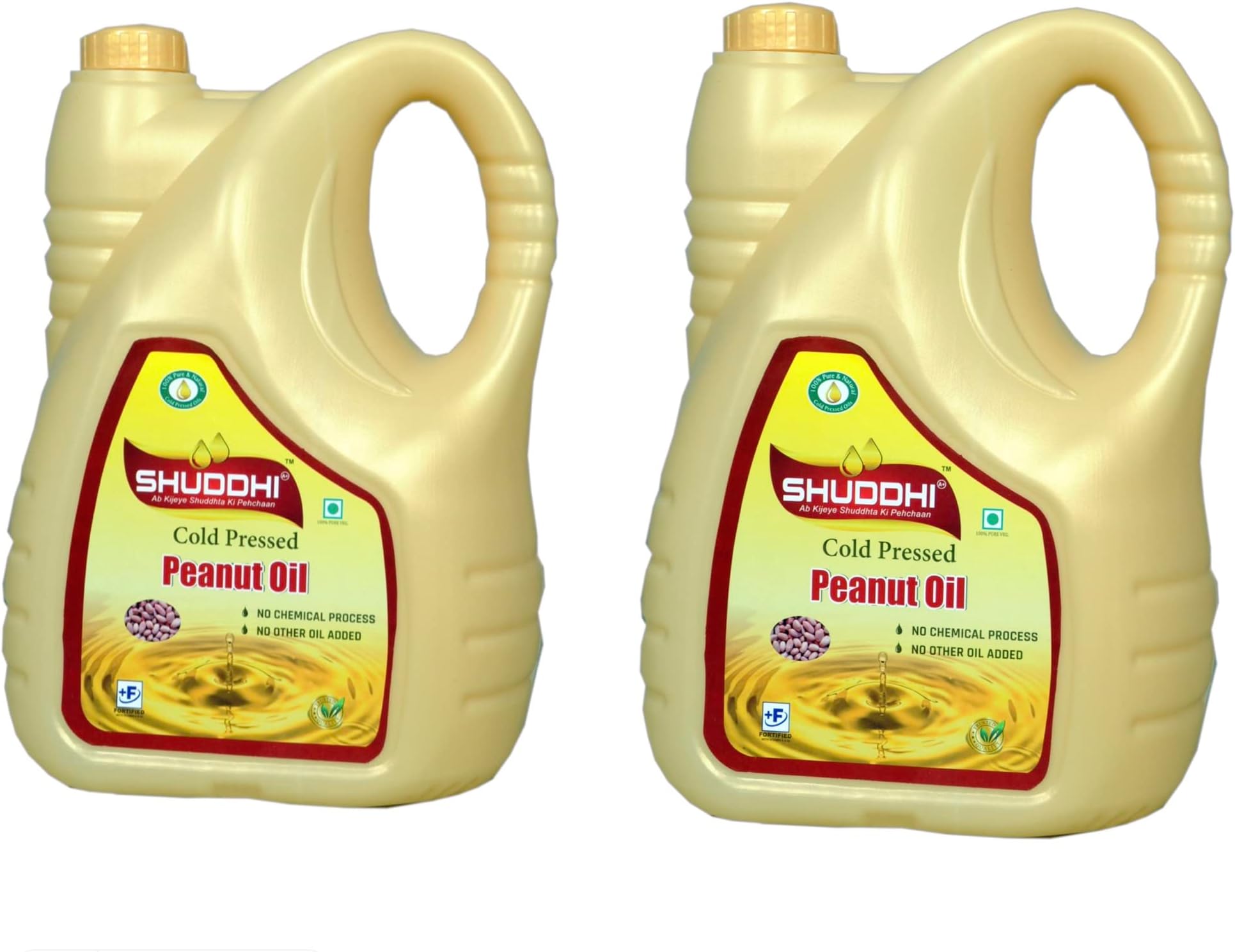 Shuddhi A+ cold pressed(kachi ghaani) groundnut(Peanut) oil 5+5 liter can