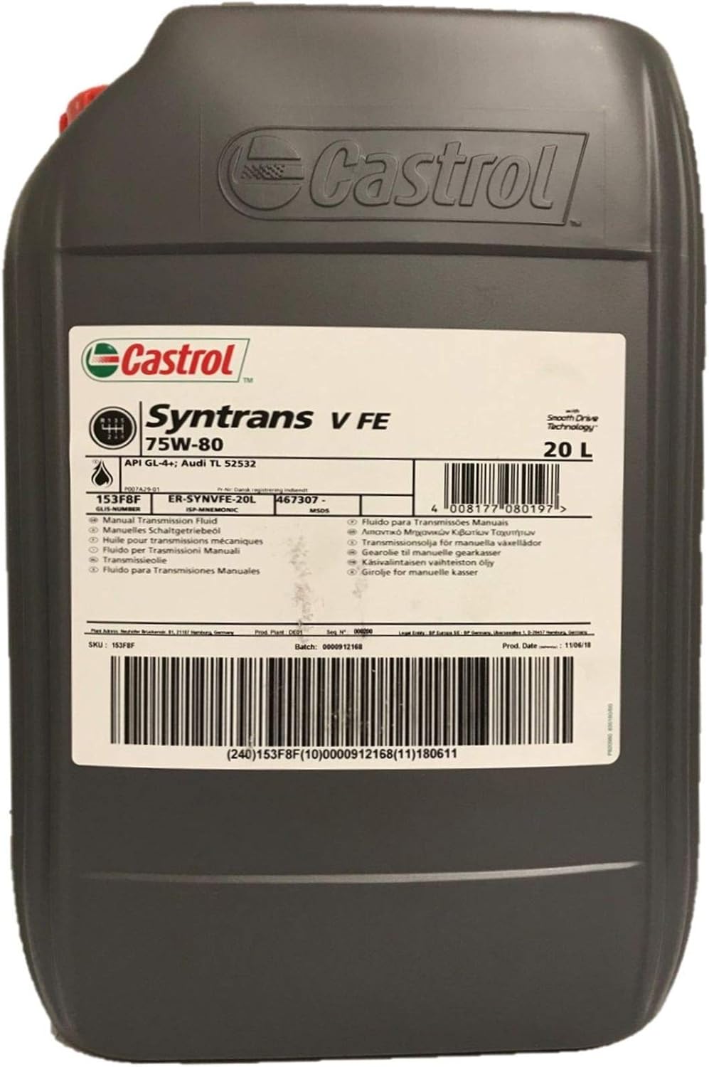 Castrol Syntrans V FE 75W-80 20 Litre : Amazon.co.uk: Automotive