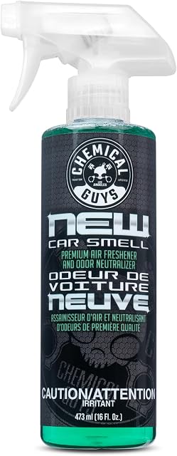 Chemical Guys Nouveau Smell de voiture Premium Air Freshener et Odor Eliminator, Scent longue durée, Idéal pour les voitures, camions, VUS, VR & Encore, 473 ml