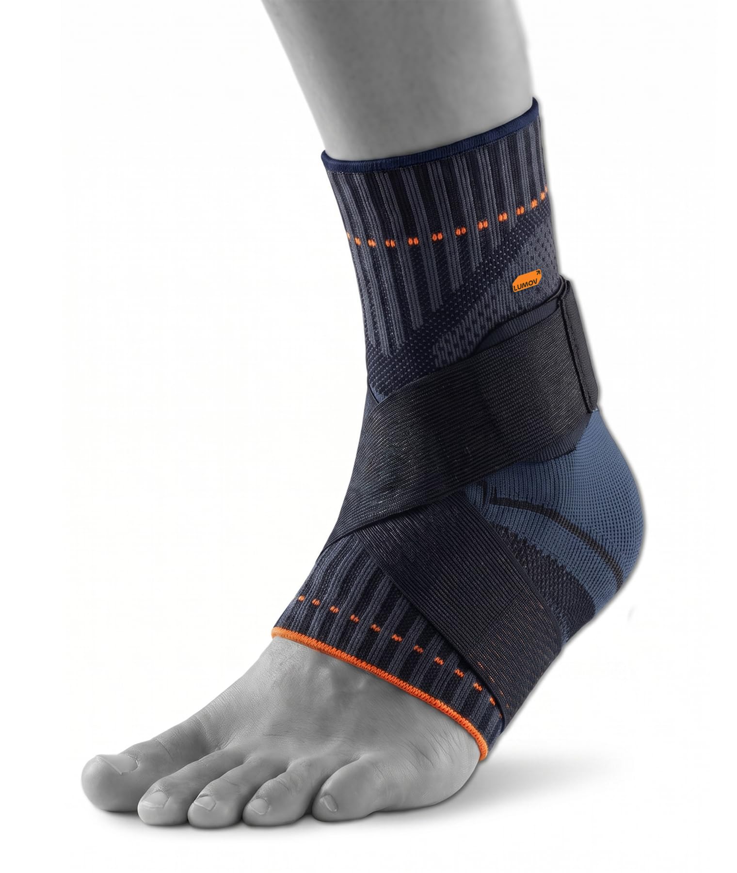 ankle brace ultima | unisex compression support sleeve for sprained ankle | plantar fasciitis, tendonitis, arthritis & heel pain relief | ankle brace ultima, black, s