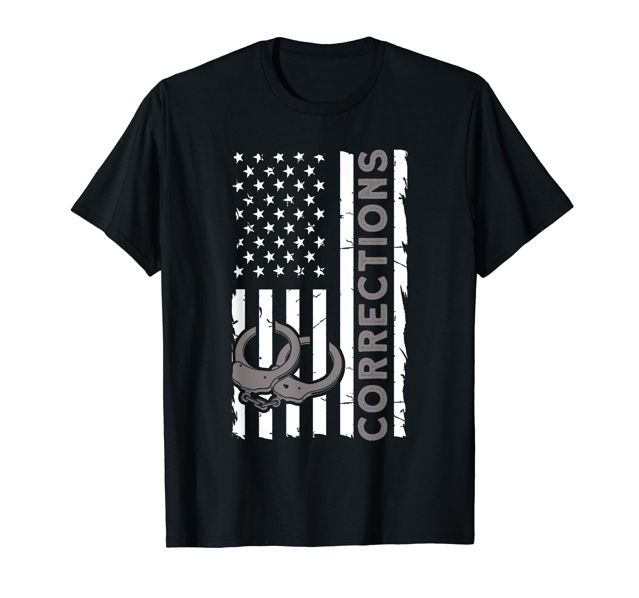 Funny Corrections Officer ClothingCorrectional Officer Corrections Thin Silver Line T-ShirtOEKO-TEX STANDARD 100