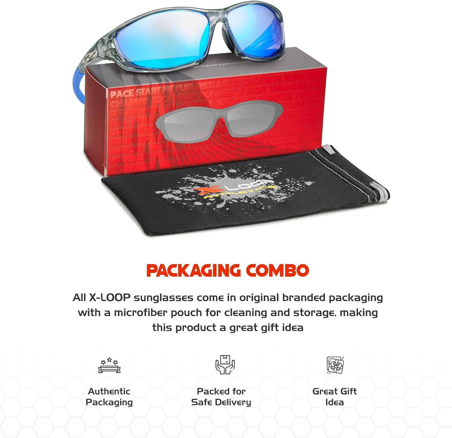 X LOOP Polarized Sports Sunglasses for Men - UV400 Baseball Running Cycling Golf Glasses - Image 5