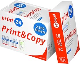 Multi-Purpose Paper for Printer, Folios A4, 80 g, 2,500 Sheets, 5 Packs of 500, White, PEFC