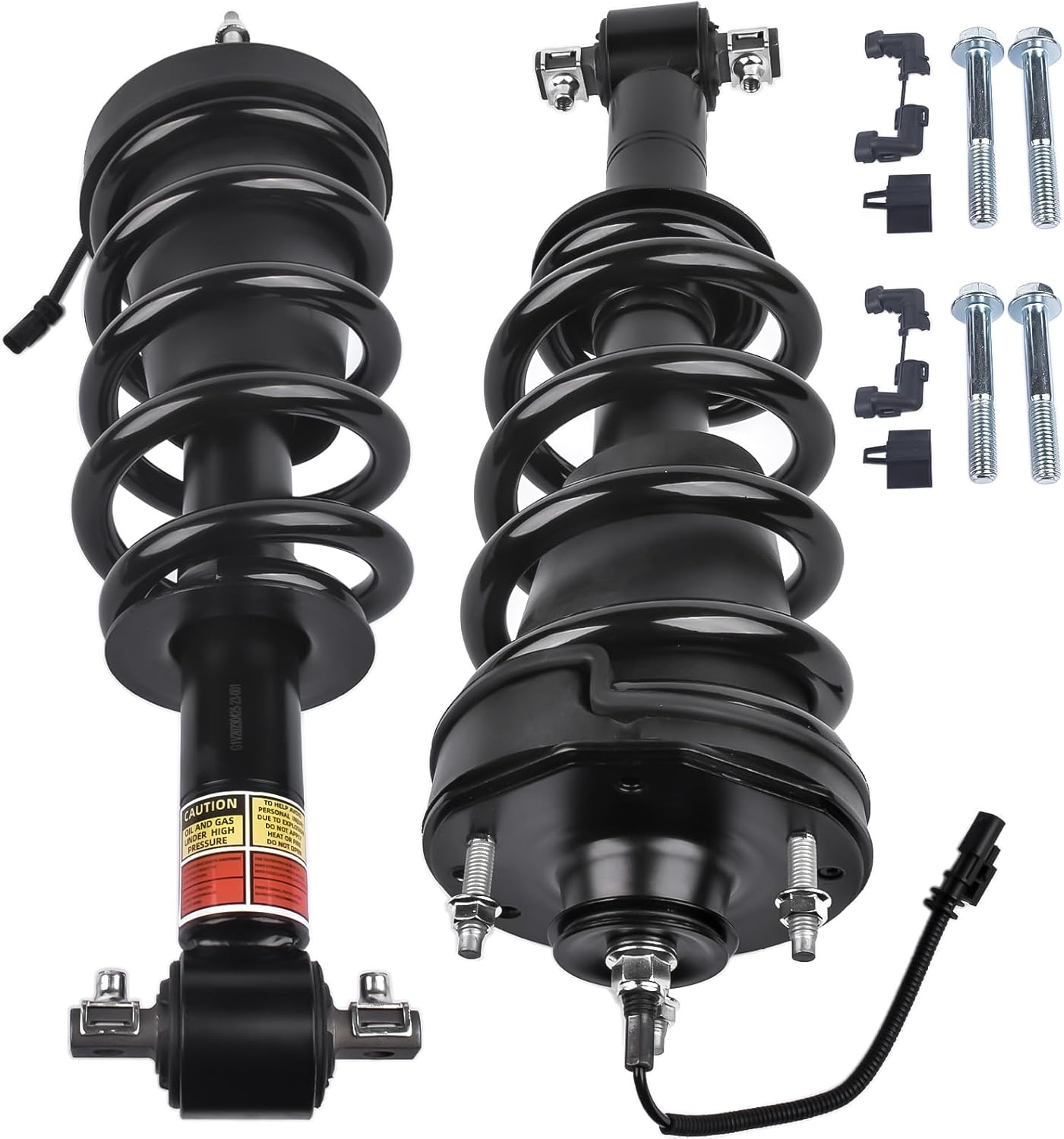 Pair Front Shock Absorber Strut Assys w/Electric Replacement for Cadillac Escalade Chevy Tahoe Suburban GMC Sierra Yukon 2015-2020 84176631