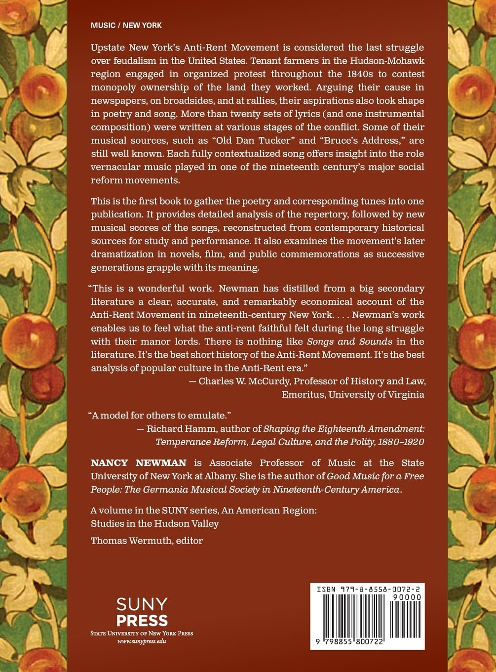 Songs and Sounds of the Anti-Rent Movement in Upstate New York: Including Twenty-Two New Settings of Period Tunes (American Region Hudson Valley)      Hardcover – January 1, 2025