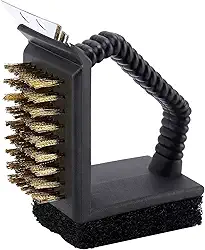 Tuut Escova com Espátula 3 em 1 para Limpeza de Grelhas e Espetos Linha Churrasco – Praticidade e Eficiência