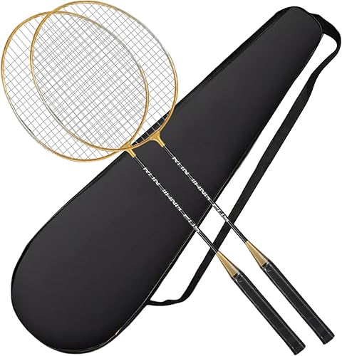 Miniatura 1 de Raqueta de bádminton, Juego de 2 raquetas de bádminton, Juego de raqueta de bádminton profesional, Juego de raqueta de bádminton ligero, Raqueta de