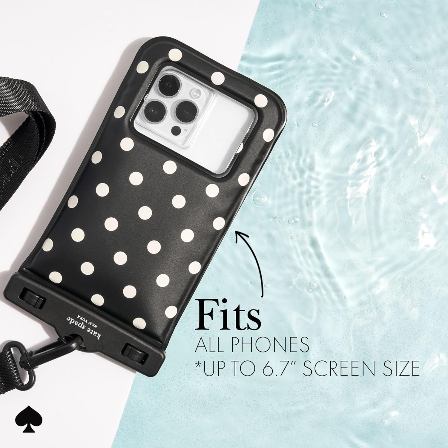 kate spade new york IP68 Floating Waterproof Phone Pouch - Picture Dot