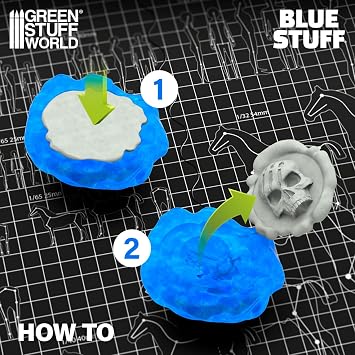 Green Stuff World Blue Stuff Thermoplastic Model Molding Bars 4 Pieces 9015