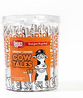Goetze's Candy Vanilla Cow Tales - 4.5 Pound Canister (72 Ounces) - Fresh from the Factory